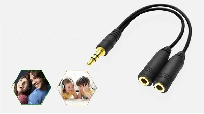 Headphone Splitter, 3.5mm Exte – Earphone Splitter Jack recenzja i cena