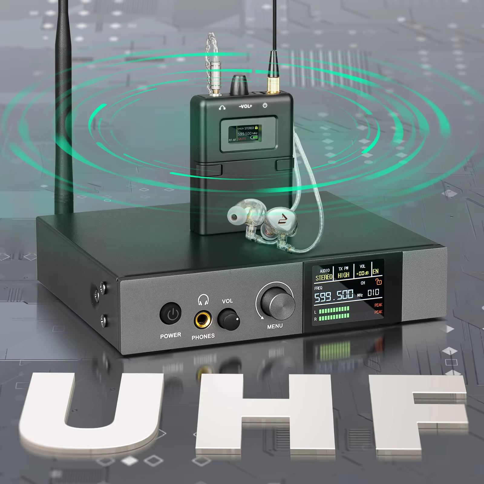 590-599mhz stereo IEM UHF Stag – In Ear Monitor Iem recenzja i cena