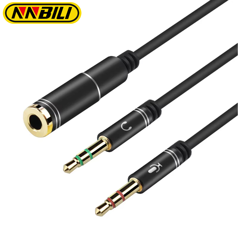 NNBILI Mini Jack 3.5 Microphon – Earphone Splitter Jack recenzja i cena