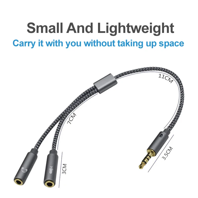 Headset splitter 3.5mm audio m – Earphone Splitter Jack recenzja i cena
