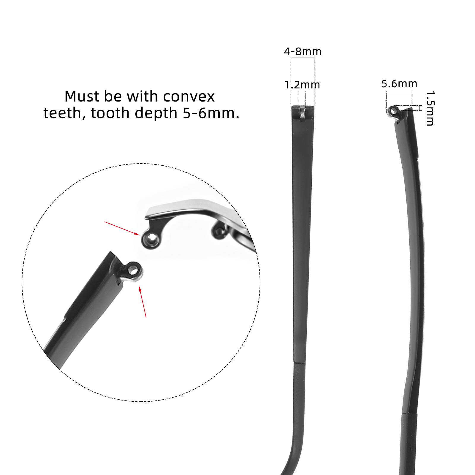 Universal Eyeglass Temple End  – Silicone Ear Tip Replacement recenzja i cena