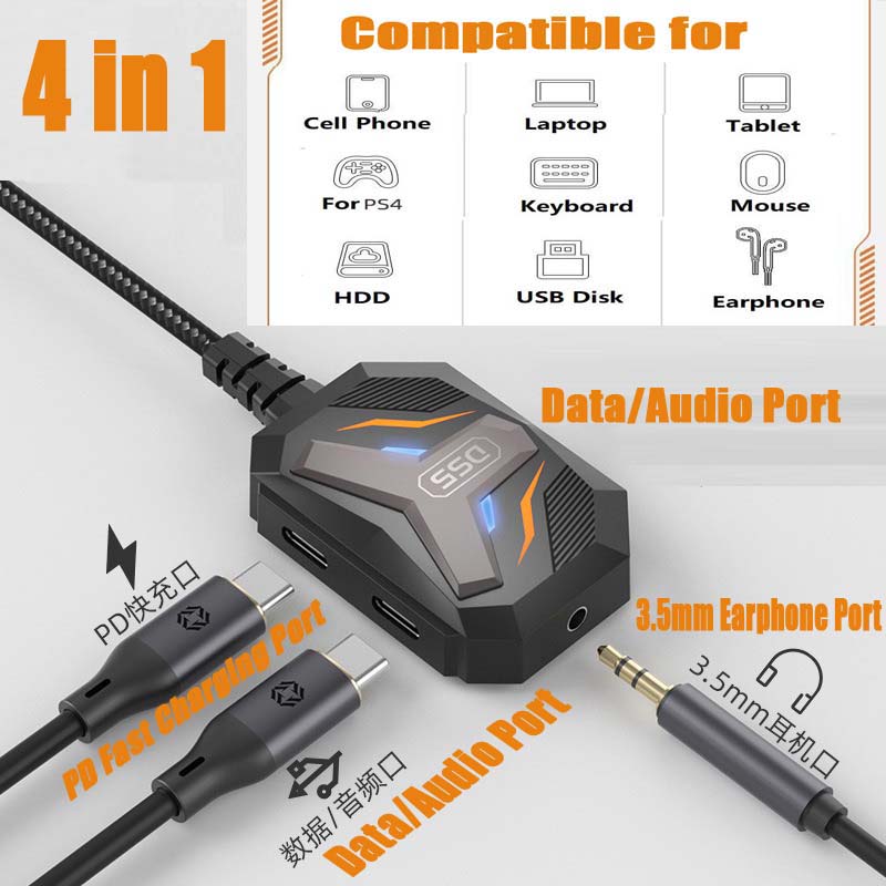 Type C Splitter USB C to 3.5mm – Earphone Splitter Jack recenzja i cena