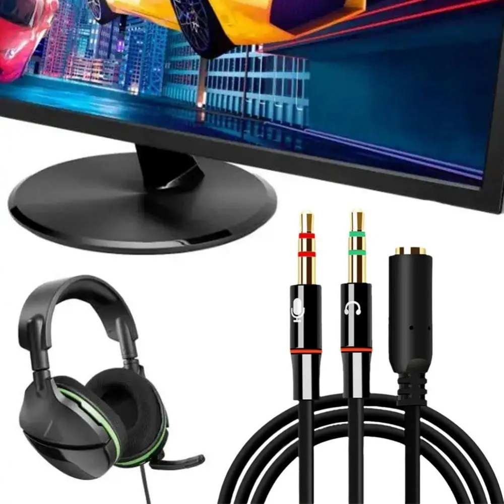 3.5mm Headphone Microphone Aud – Audio Splitter Y recenzja i cena