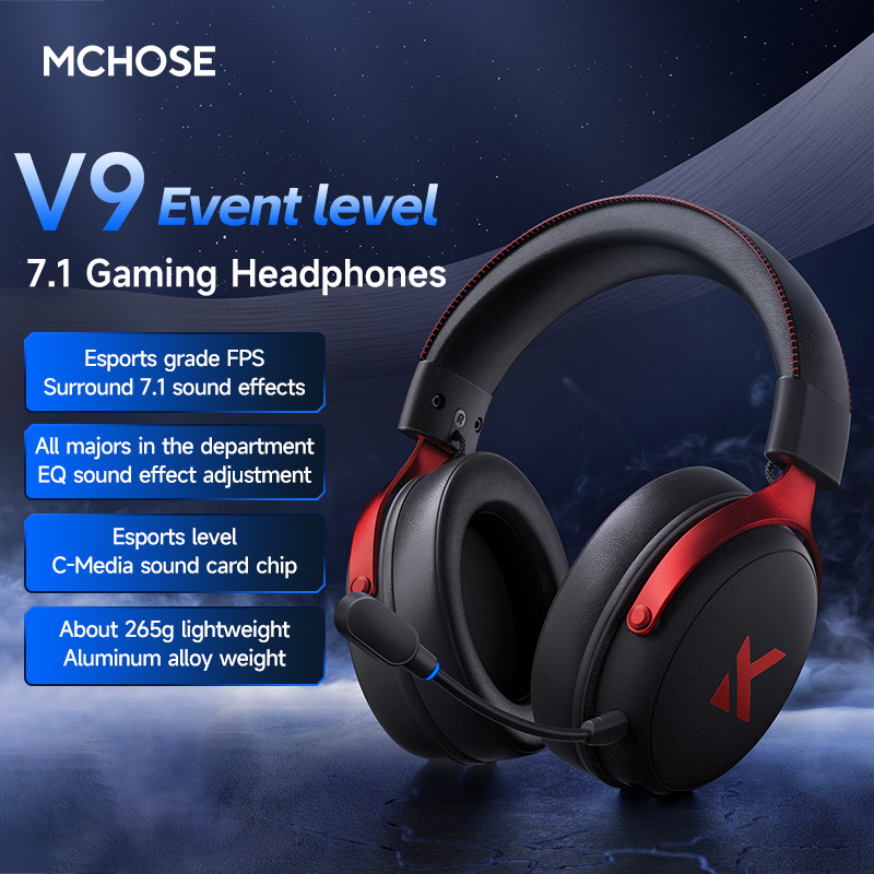 MCHOSE V9 Pro Headset with Mic – Gaming Headset Rgb recenzja i cena