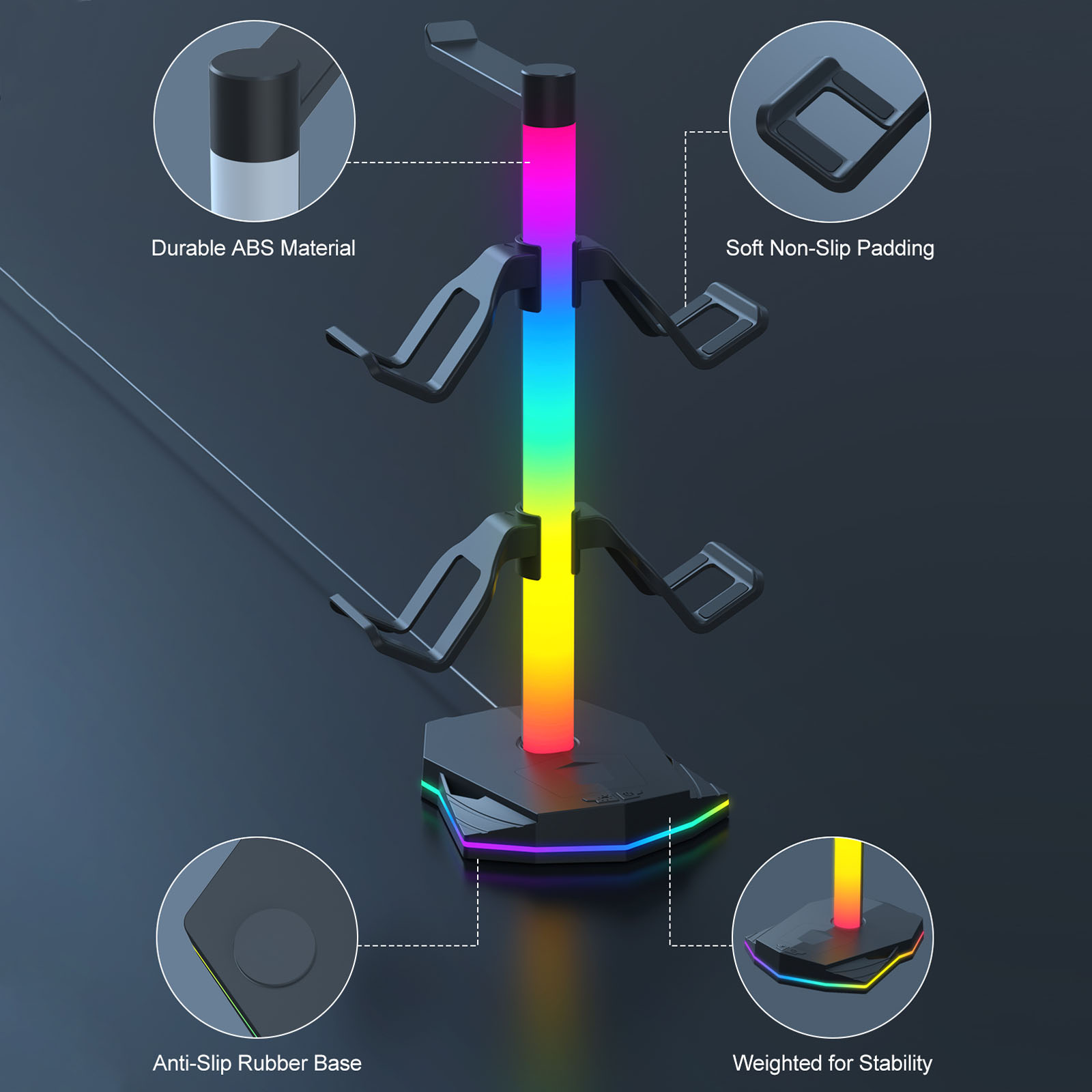 Headset Controller Display Sta – Gaming Headset Rgb recenzja i cena