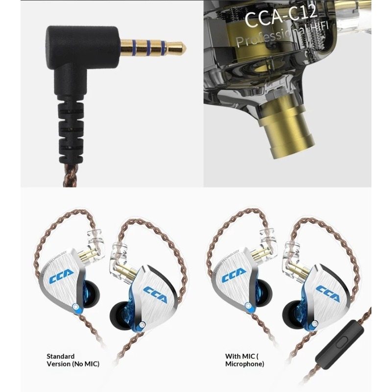 CCA C12 Earphones Hi-Fi Audiop – Audiophile Headphone Wired recenzja i cena