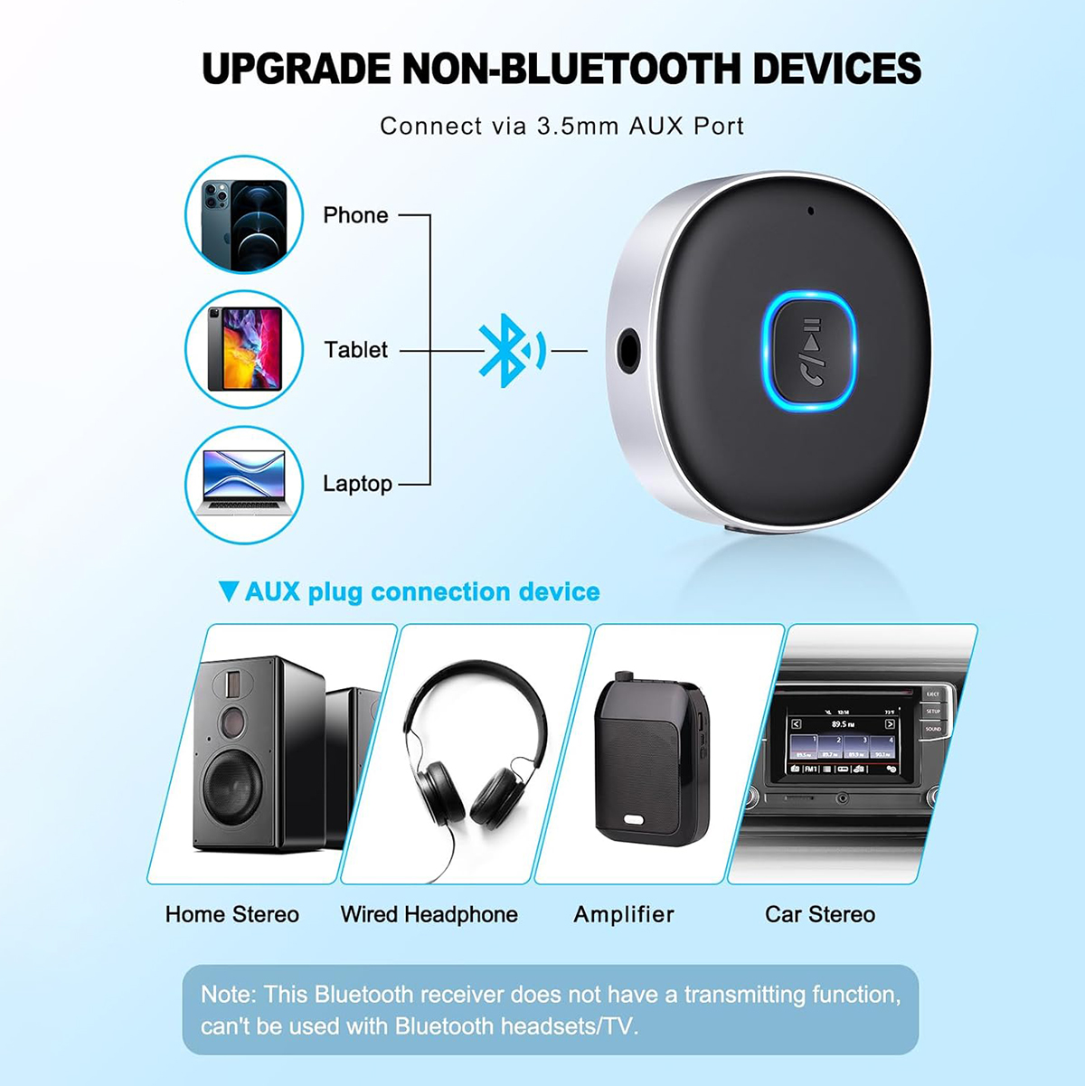 Car Bluetooth AUX Adapter, Min – Bluetooth Adapter Receiver recenzja i cena
