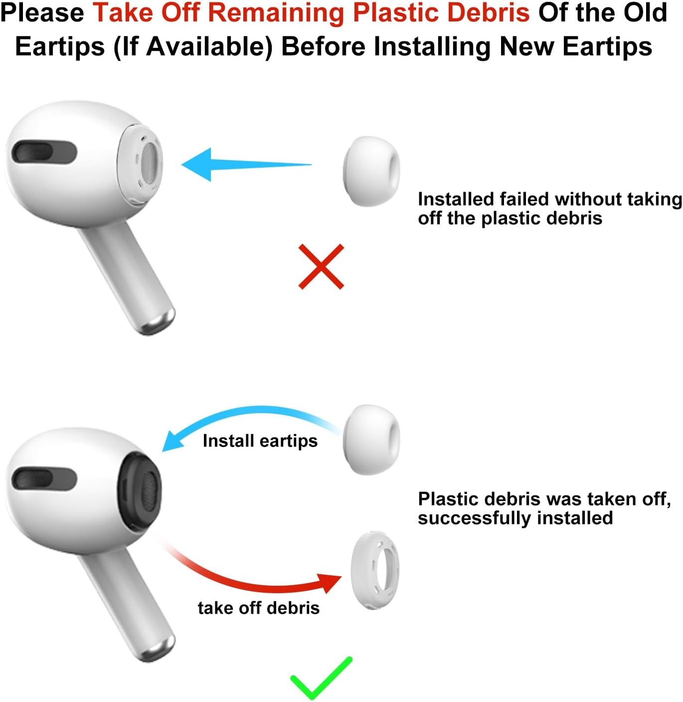 Silicone Ear Tips for AirPods  – Silicone Ear Tip Replacement recenzja i cena