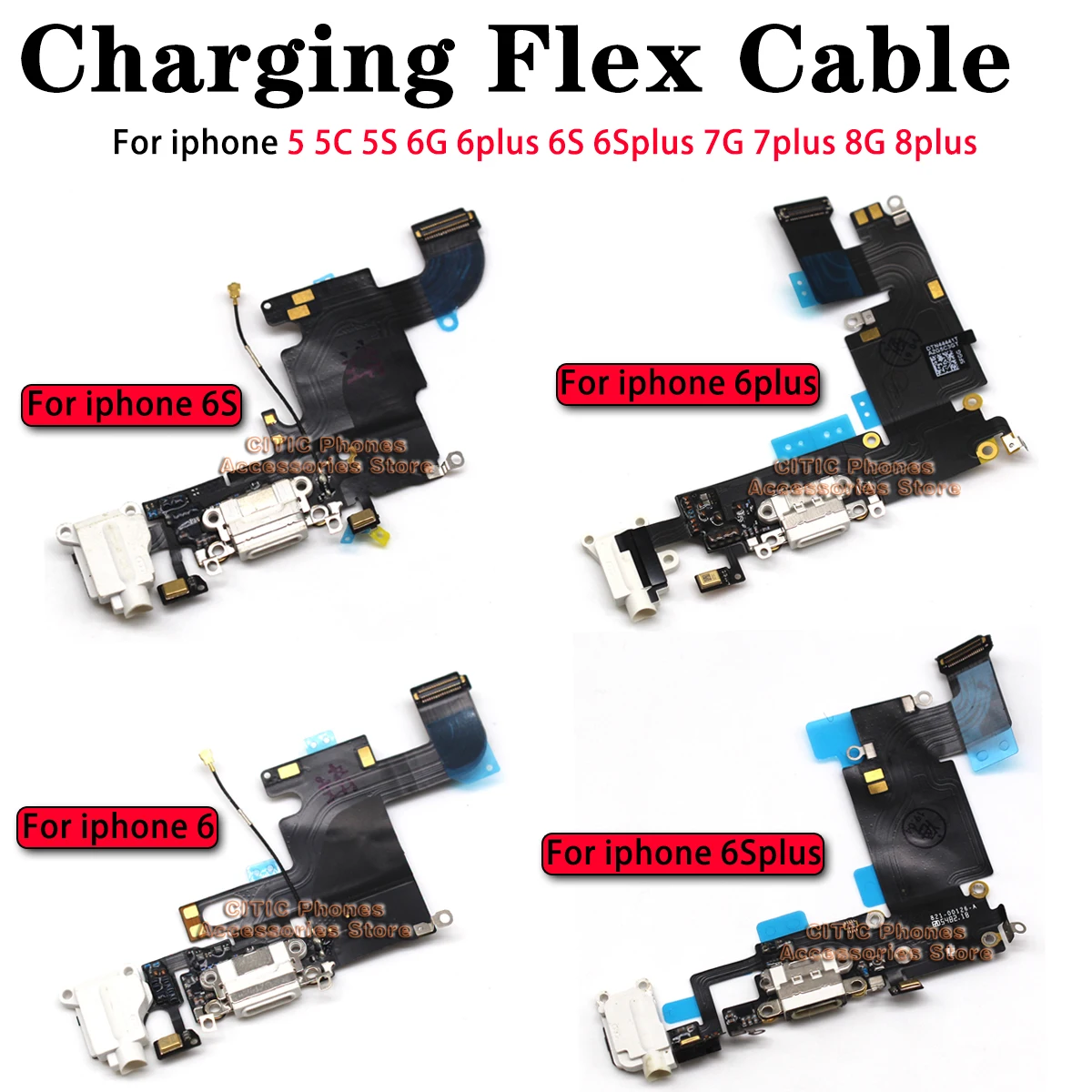 5pcs For iPhone 6 6S 7 8 Plus  – Wired Earphone Mic recenzja i cena