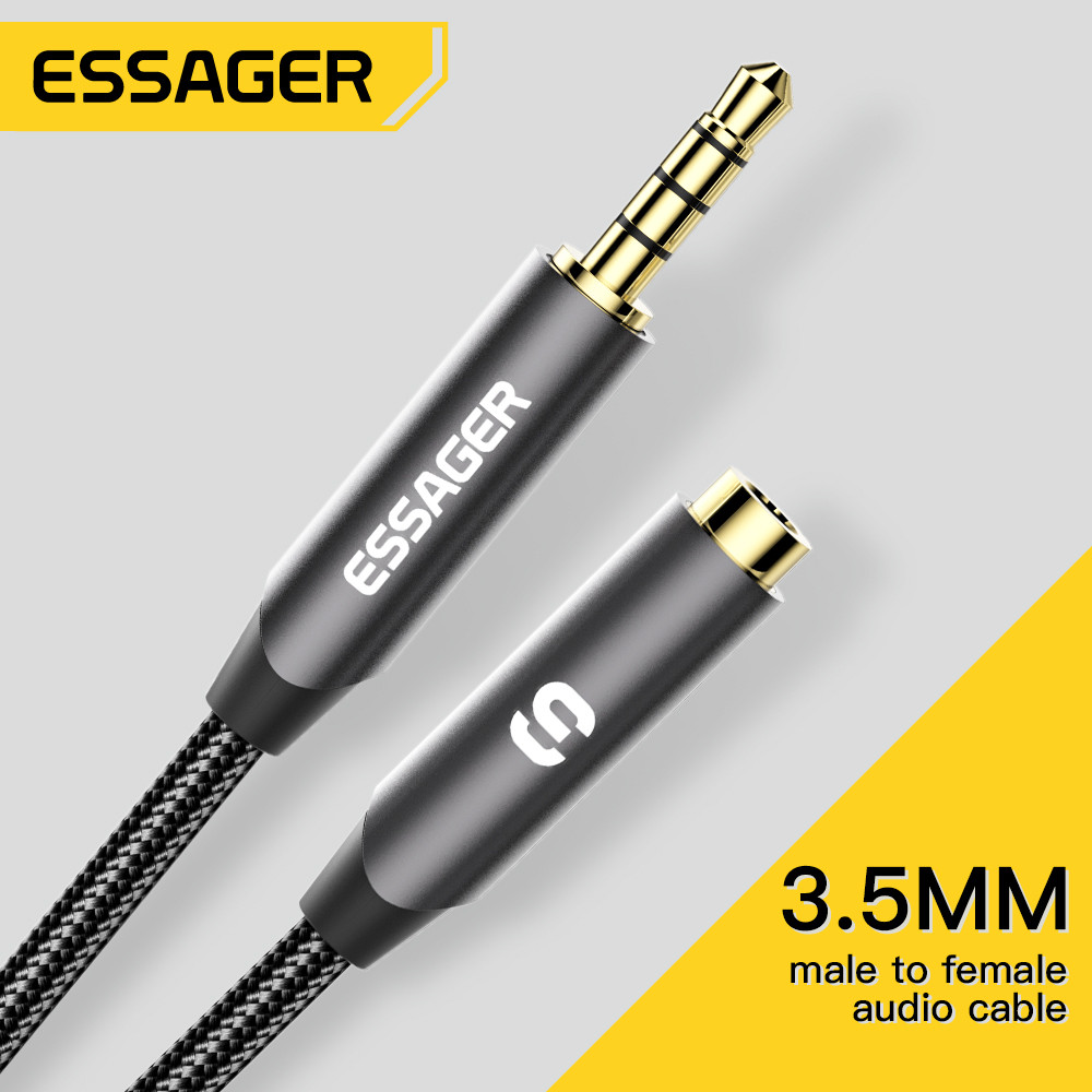 ESSAGER Headphone Extension Ca – Earphone Splitter Jack recenzja i cena