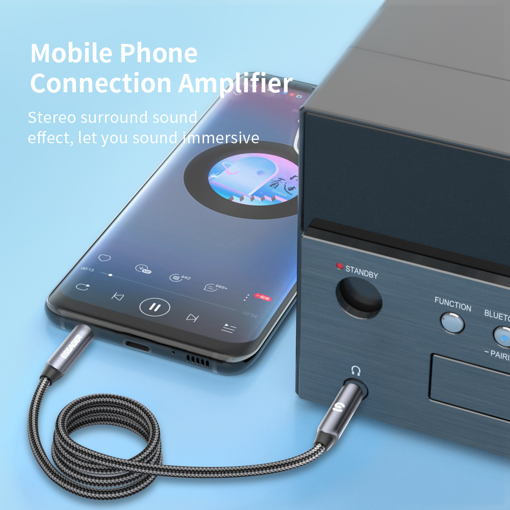 ESSAGER Headphone Extension Ca – Earphone Splitter Jack recenzja i cena