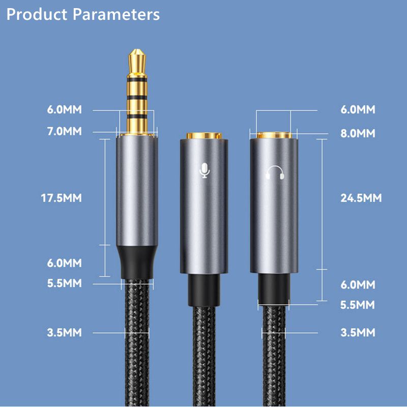3.5mm Jack Aux Audio Cable Mal – Earphone Splitter Jack recenzja i cena