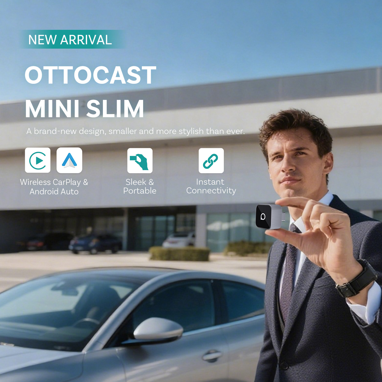 Ottocast Mini Slim Wireless Ca – Bluetooth Adapter Receiver recenzja i cena