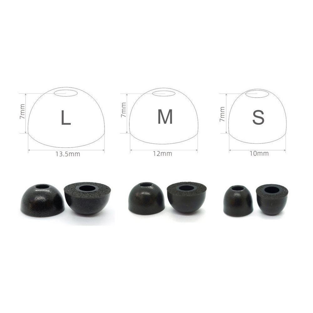 2pcs Replacement Earbuds Tips  – Earphone Foam Tip recenzja i cena